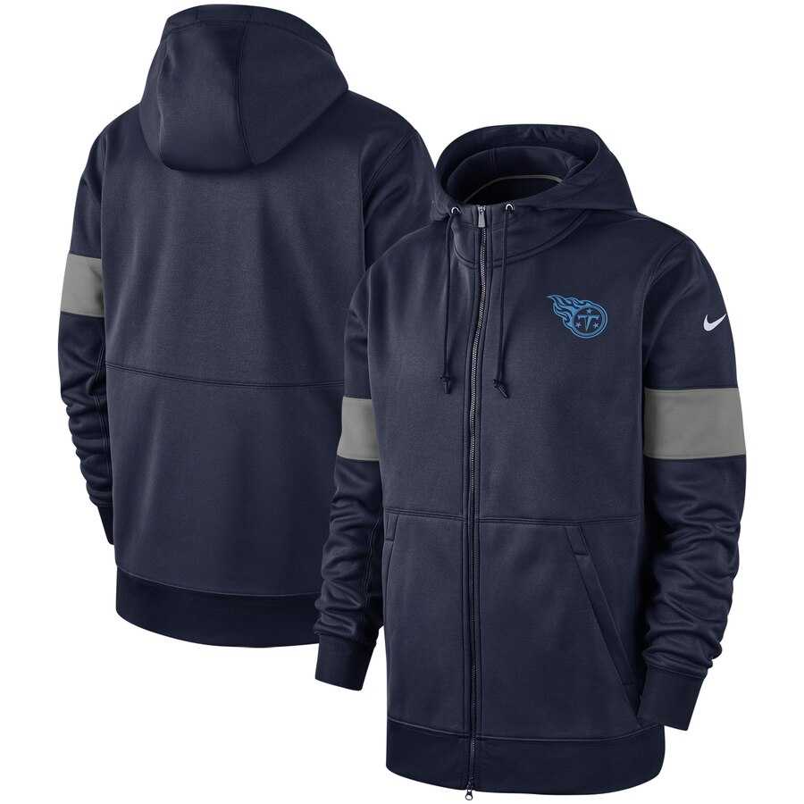 Tennessee Titans Nike Sideline Performance Full Zip Hoodie Navy,We sell and wholesale Tennessee Titans Nike Sideline Performance Full Zip Hoodie Navy on line form chian!